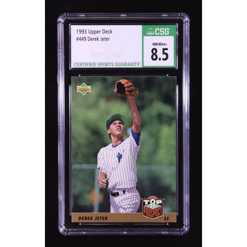 Derek Jeter 1993 Upper Deck #449 RC (CSG 8.5) at PristineAuction.com