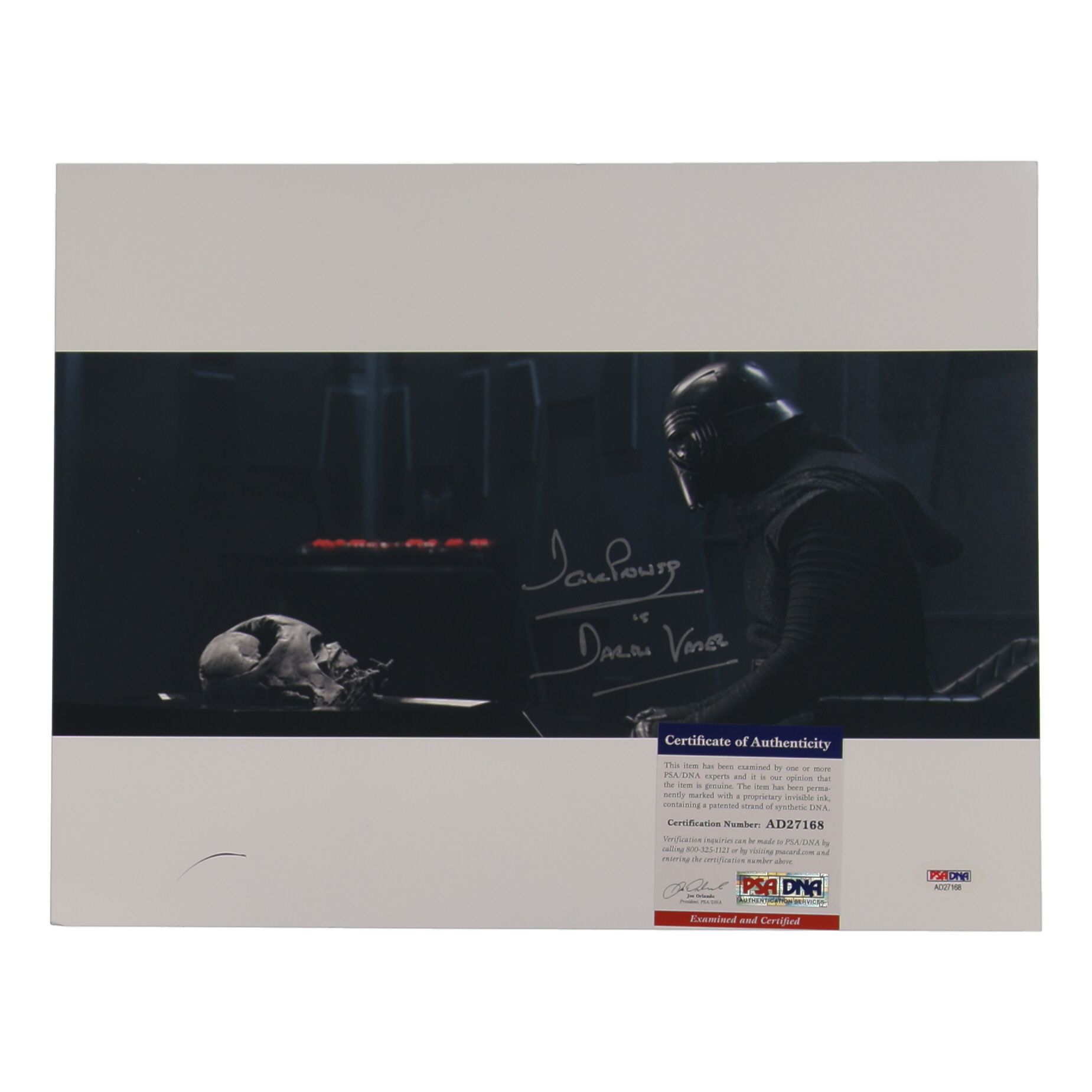 David Prowse Signed "Star Wars: Episode VII – The Force Awakens" 11x14 Photo Inscribed "Is Darth Vader" (PSA) at PristineAuction.com David Prowse Signed "Star Wars: Episode VII – The Force Awakens" 11x14 Photo Inscribed "Is Darth Vader" (PSA) at PristineAuction.com