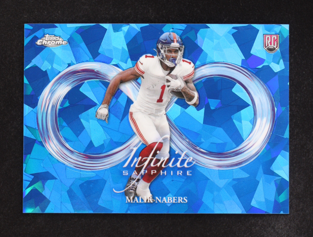Malik Nabers 2024 Topps Chrome Sapphire Infinite #IS7 RC