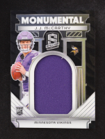 JJ McCarthy 2024 Panini Spectra Monumental Memorabilia #2 #74/99 RC at PristineAuction.com