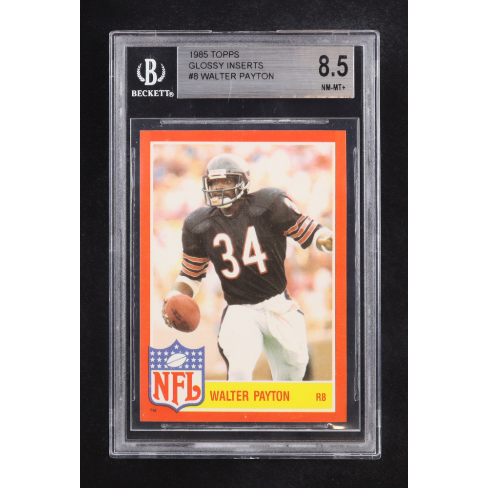 Walter Payton 1985 Topps Glossy Inserts #8 (BGS 8.5) at PristineAuction.com