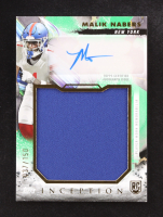 Malik Nabers 2024 Topps Inception Rookie Jumbo Relic Autographs Green #RJRAMN #037/150 RC at PristineAuction.com
