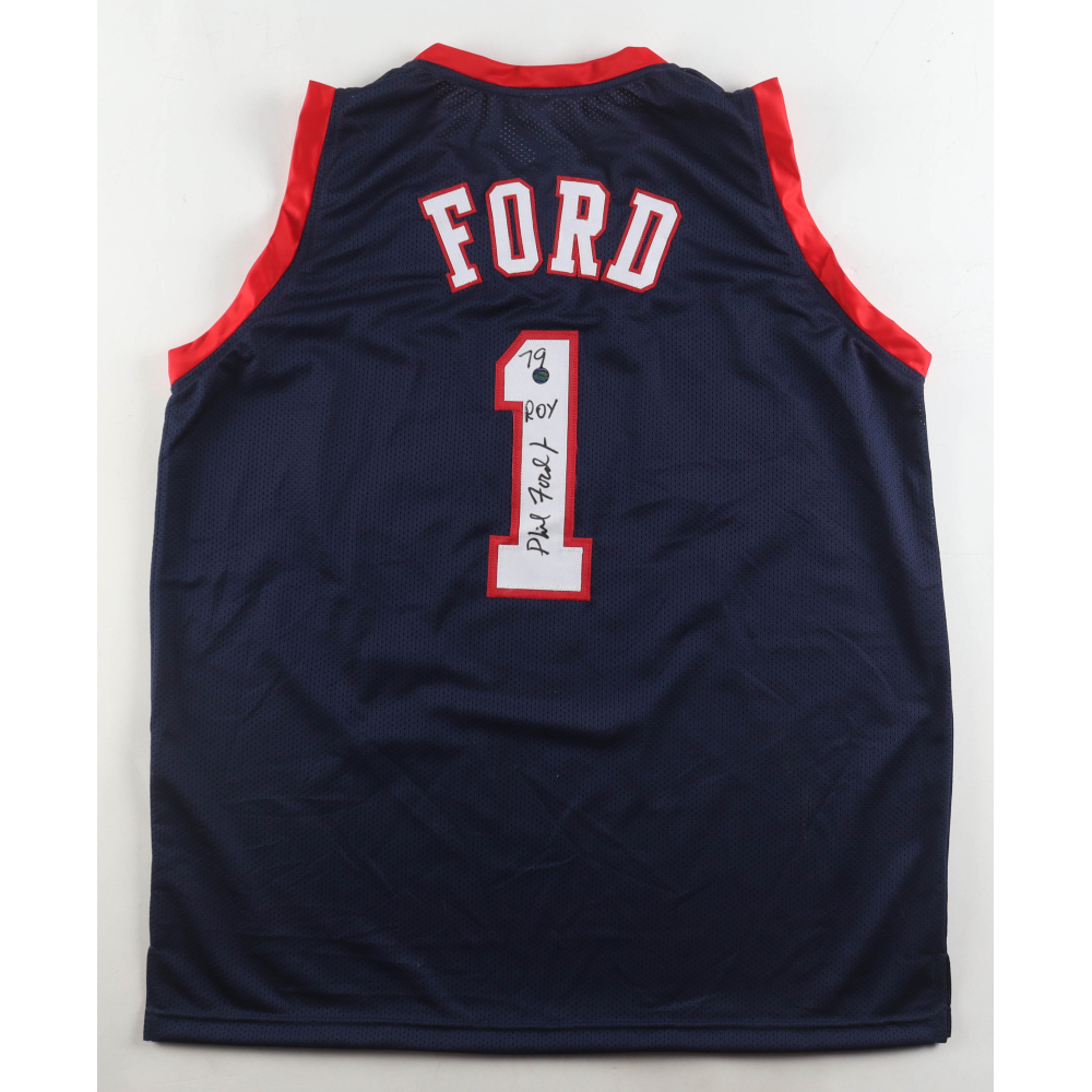 Phil Ford Signed Jersey Inscribed "79 ROY" (AWM) at PristineAuction.com