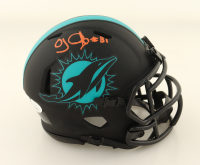 OJ McDuffie Signed Dolphins Eclipse Alternate Speed Mini Helmet (JSA) at PristineAuction.com
