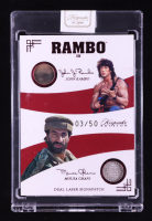 John Rambo/Mousa Ghani 2024 Keepsake Edition Dual Laser Signapatch Authentic Rambo III #160 #03/50 at PristineAuction.com