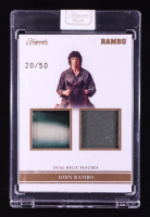 John Rambo 2024 Keepsake Edition Dual Relic Patches Authentic Rambo III #160 #20/50 at PristineAuction.com
