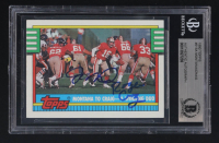 Joe Montana / Roger Craig Signed 1990 Topps #515A 49ers Team Leaders Montana To Craig A Winning Duo (BGS) at PristineAuction.com
