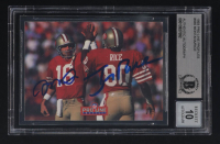 Joe Montana / Jerry Rice Signed 1993 Pro Line Profiles #565 (BGS | Auto 10) at PristineAuction.com