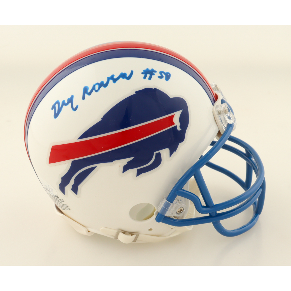 Gregory Rousseau Signed Bills Mini Helmet (JSA) at PristineAuction.com