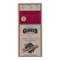 1989 World Series Game 3 Ticket at PristineAuction.com