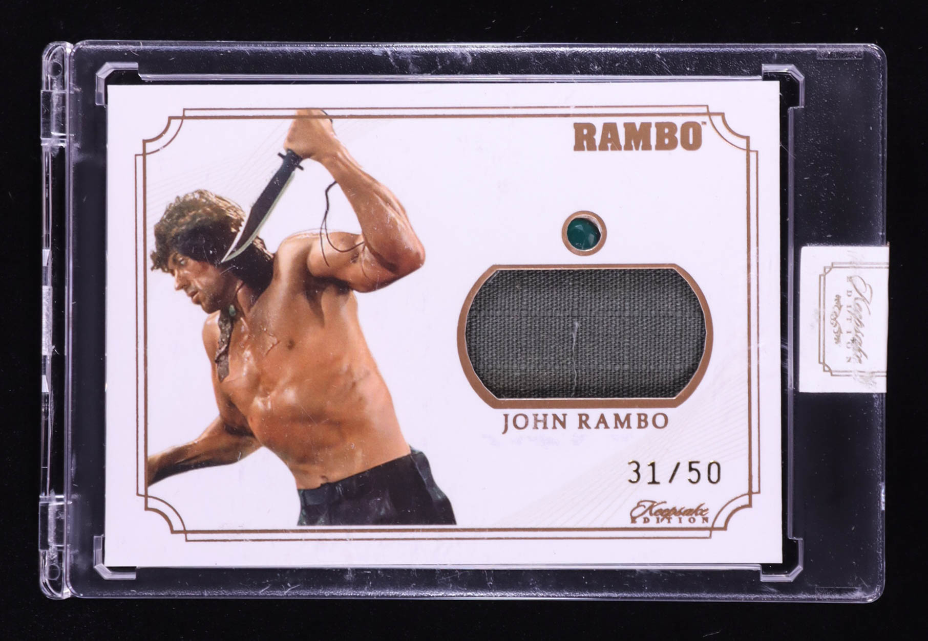 John Rambo 2024 Keepsake Edition Dog Tag Relic Authentic Rambo #181 #31/50 at PristineAuction.com John Rambo 2024 Keepsake Edition Dog Tag Relic Authentic Rambo #181 #31/50 at PristineAuction.com