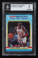 Michael Jordan 1988-89 Fleer Stickers #7 (BGS 7) at PristineAuction.com