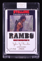 John Rambo 2024 Keepsake Edition Relic Authentic Rambo Stallone First Blood Part II #70 #17/50 at PristineAuction.com