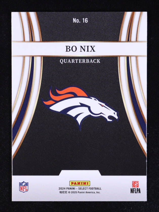 Bo Nix 2024 Select Turbocharged #16 RC at PristineAuction.com Bo Nix 2024 Select Turbocharged #16 RC at PristineAuction.com