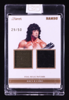 John Rambo 2024 Keepsake Edition Dual Relic Patches Authentic Rambo III #98 #29/50 at PristineAuction.com
