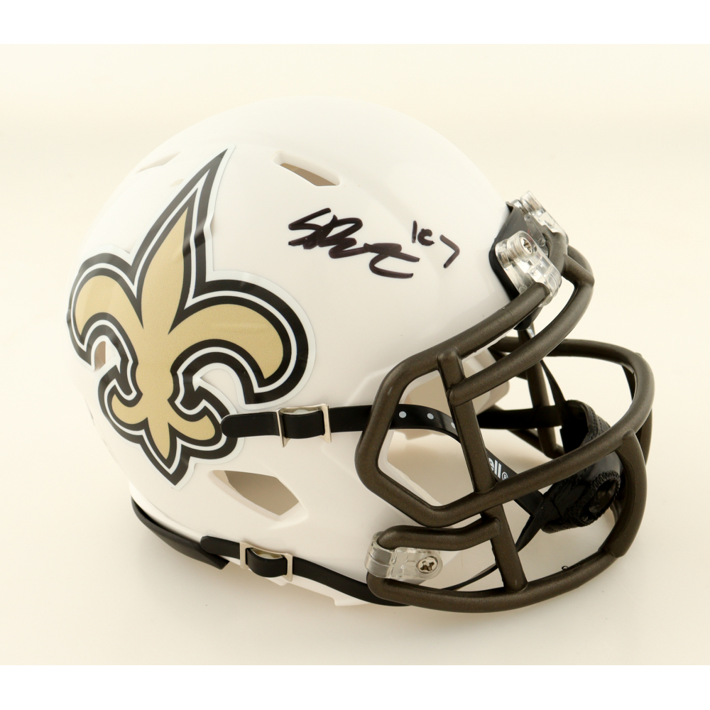 Spencer Rattler Signed Saints Alternate Speed Mini Helmet (PSA) at PristineAuction.com