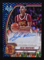 Juju Watkins 2024-25 Bowman Chrome University Prospect Autographs Black Blue Stealth Refractors #37 #023/100 RC at PristineAuction.com