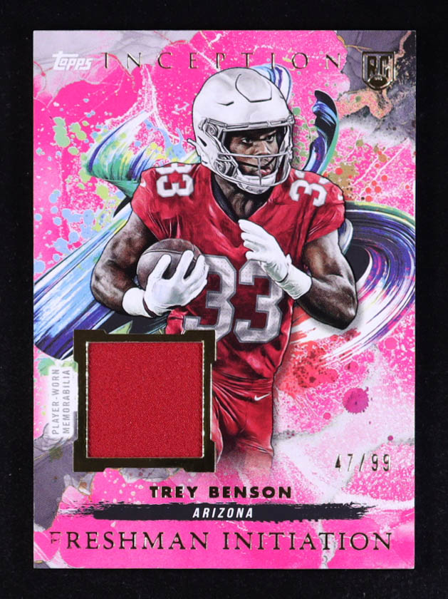 Trey Benson 2024 Topps Inception Freshman Initiation Jerseys Magenta #FI2 #47/99 RC at PristineAuction.com Trey Benson 2024 Topps Inception Freshman Initiation Jerseys Magenta #FI2 #47/99 RC at PristineAuction.com