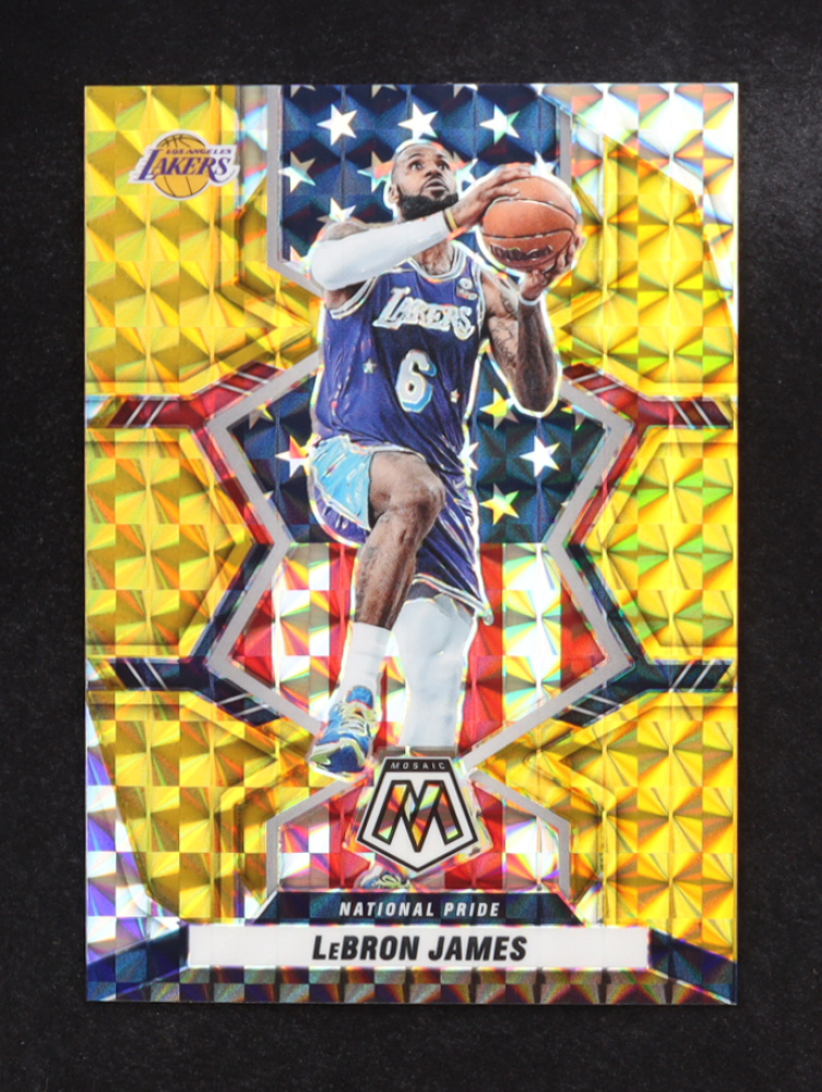 LeBron James 2021-22 Panini Mosaic Mosaic Gold #246 NP #2/10