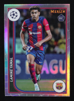 Lamine Yamal 2023-24 Merlin UEFA Club Competitions Refractors #27 RC at PristineAuction.com
