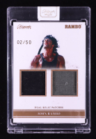 John Rambo 2024 Keepsake Edition Dual Relic Patches Authentic Rambo II #92 #02/50 at PristineAuction.com