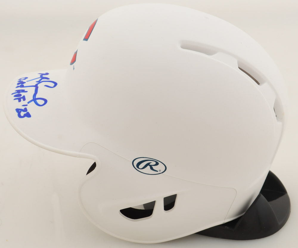 Mark Grace Signed Cubs Mini Batting Helmet Inscribed "Cubs HOF 23" (Beckett) at PristineAuction.com Mark Grace Signed Cubs Mini Batting Helmet Inscribed "Cubs HOF 23" (Beckett) at PristineAuction.com