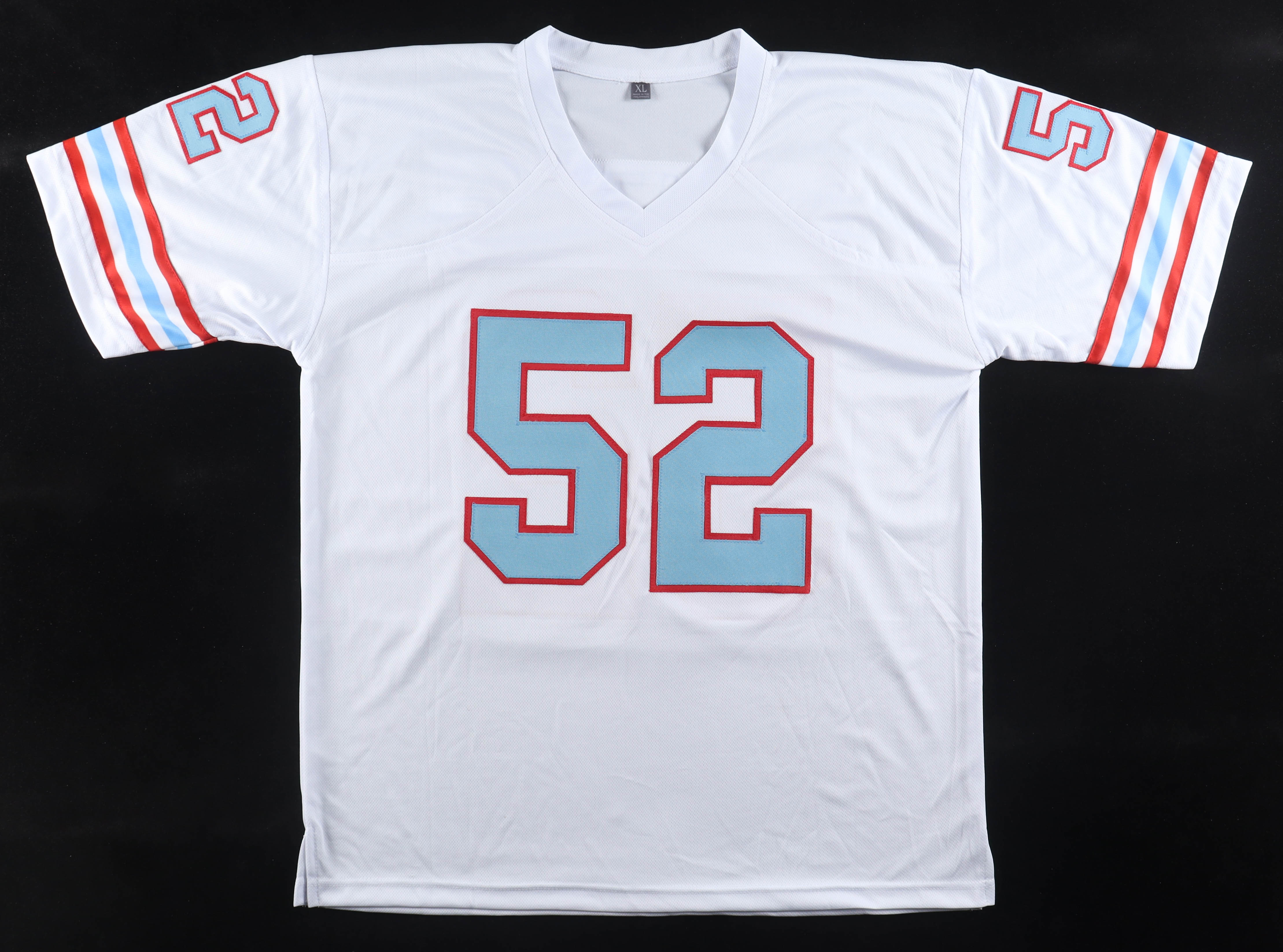 Robert Brazile Signed Jersey Inscribed "HOF 18", "7x PB" & "Dr. Doom" (Wilder) at PristineAuction.com Robert Brazile Signed Jersey Inscribed "HOF 18", "7x PB" & "Dr. Doom" (Wilder) at PristineAuction.com