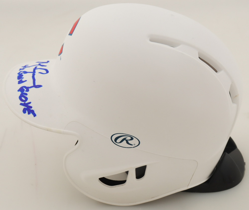 Mark Grace Signed Cubs Mini Batting Helmet Inscribed "4x Gold Glove" (Beckett) at PristineAuction.com Mark Grace Signed Cubs Mini Batting Helmet Inscribed "4x Gold Glove" (Beckett) at PristineAuction.com