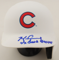 Mark Grace Signed Cubs Mini Batting Helmet Inscribed "4x Gold Glove" (Beckett) at PristineAuction.com