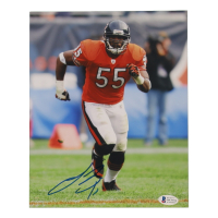 Lance Briggs Signed Bears 8x10 Photo (Beckett) at PristineAuction.com