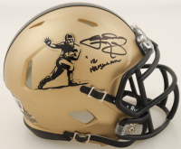 Johnny Manziel Signed Heisman Trophy Logo Speed Mini Helmet Inscribed "Heisman" (Beckett) at PristineAuction.com