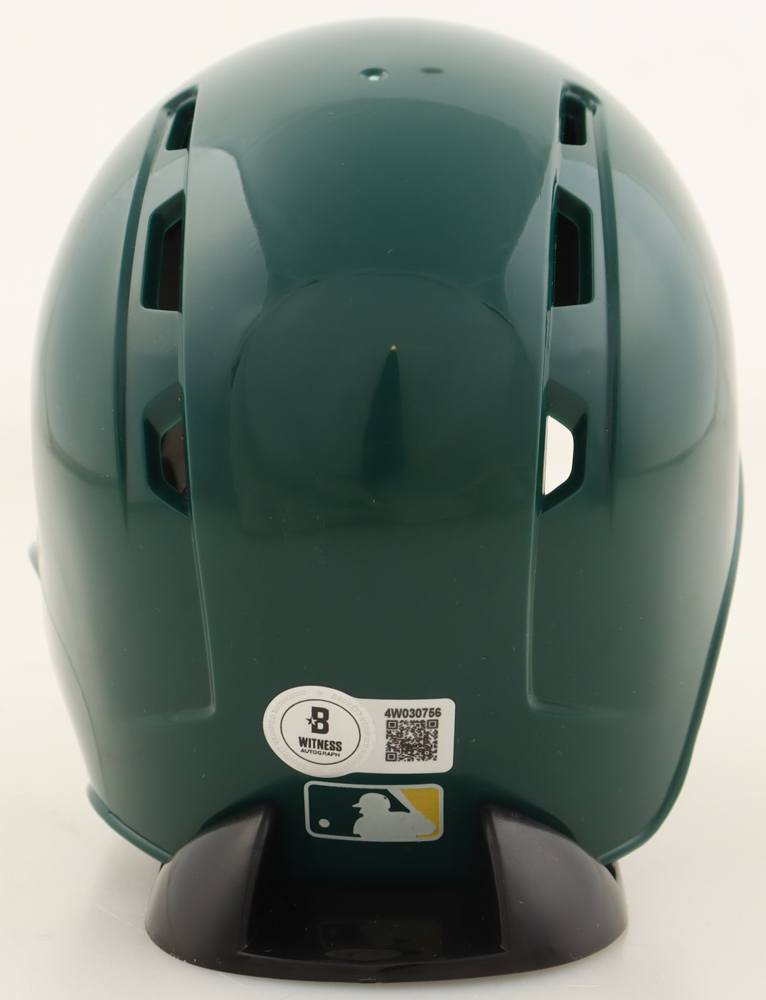 Jose Canseco Signed Athletics Mini Batting Helmet Inscribed "Bash Brother" (Beckett) at PristineAuction.com Jose Canseco Signed Athletics Mini Batting Helmet Inscribed "Bash Brother" (Beckett) at PristineAuction.com