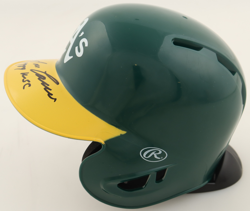 Jose Canseco Signed Athletics Mini Batting Helmet Inscribed "1989 WSC" (Beckett) at PristineAuction.com Jose Canseco Signed Athletics Mini Batting Helmet Inscribed "1989 WSC" (Beckett) at PristineAuction.com