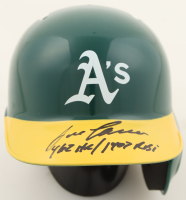 Jose Canseco Signed Athletics Mini Batting Helmet Inscribed "462 HR, 1907 RBI" (Beckett) at PristineAuction.com