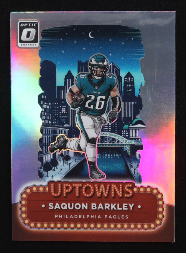 Saquon Barkley 2024 Donruss Optic Uptowns #17 at PristineAuction.com Saquon Barkley 2024 Donruss Optic Uptowns #17 at PristineAuction.com