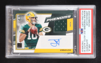 Jordan Love Signed 2020 Panini Donruss Rookie Phenoms Jersey Autograph #RPJ-JL RC #26/99 (PSA | Autograph Graded PSA 10) at PristineAuction.com