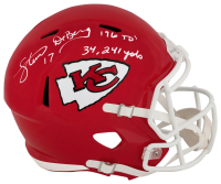 Steve DeBerg Signed Chiefs Full-Size Speed Helmet Inscribed "34,241 Yds, 196 TDs" (Schwartz) at PristineAuction.com