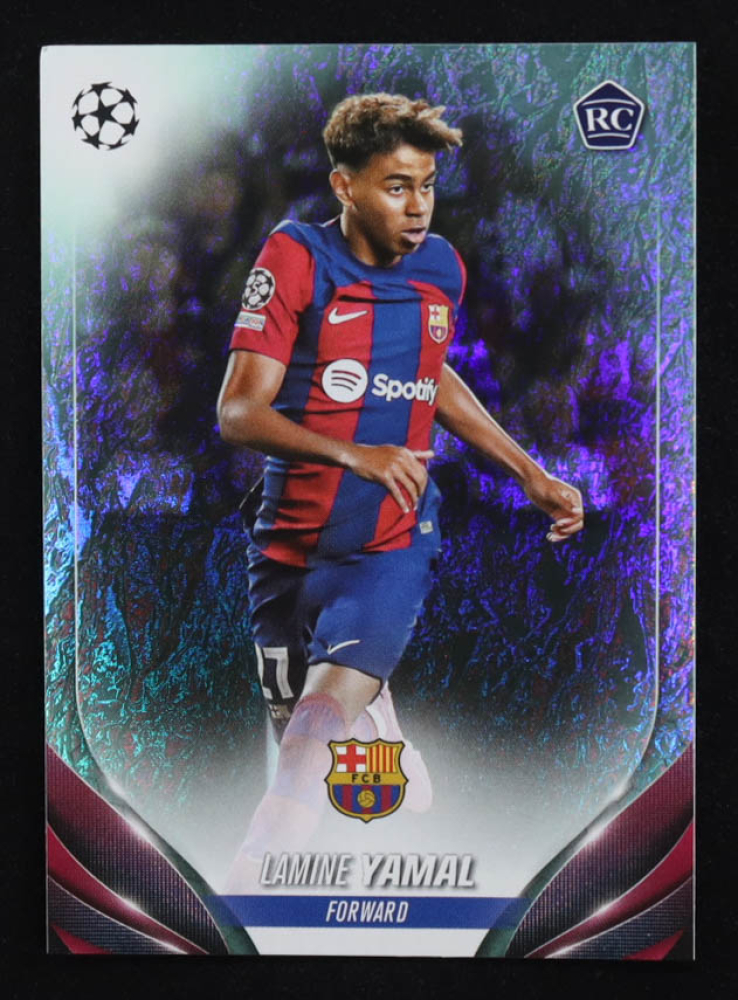 Lamine Yamal 2023-24 Topps UEFA Club Competitions Inferno Foil #64 RC
