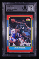 Mark Aguirre Signed 1986-87 Fleer #3 RC (BGS | Auto 10) at PristineAuction.com