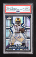 Jayden Daniels Signed 2024 Sage Peak Performance Auto #PKAJD RC (PSA | Autograph Graded PSA 10) at PristineAuction.com