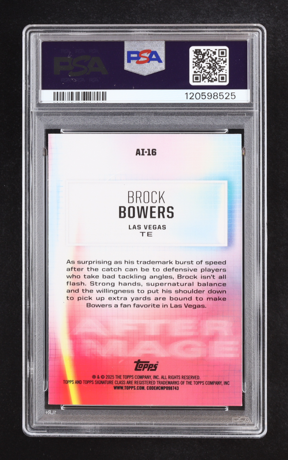 Brock Bowers 2024 Signature Class After Image #16 RC (PSA 8) at PristineAuction.com Brock Bowers 2024 Signature Class After Image #16 RC (PSA 8) at PristineAuction.com
