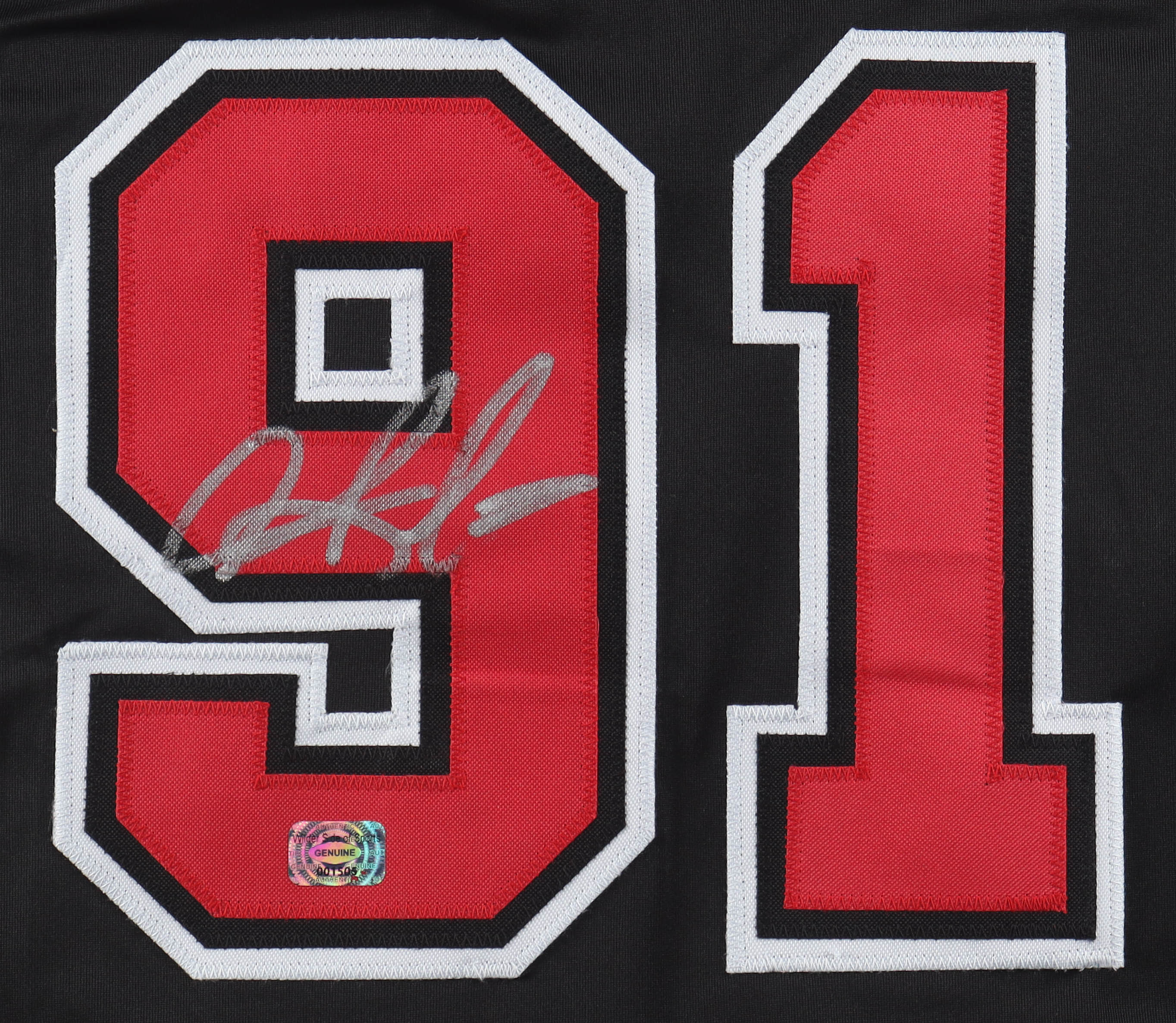 Dennis Rodman Signed Jersey (Wilder) at PristineAuction.com Dennis Rodman Signed Jersey (Wilder) at PristineAuction.com