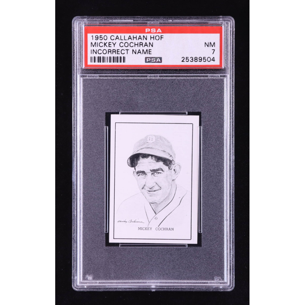Mickey Cochrane 1950-56 Callahan HOF W576 #18A (PSA 7) at PristineAuction.com
