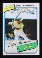 Rickey Henderson 1980 Topps #482 RC (UER) at PristineAuction.com