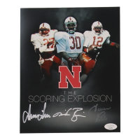 Mike Rozier, Turner Gill & Irving Fryer Signed Nebraska Cornhuskers 8x10 Photo (JSA) at PristineAuction.com