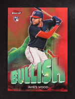 James Wood 2025 Finest Bullish Red Refractors #B6 RC #1/5 at PristineAuction.com