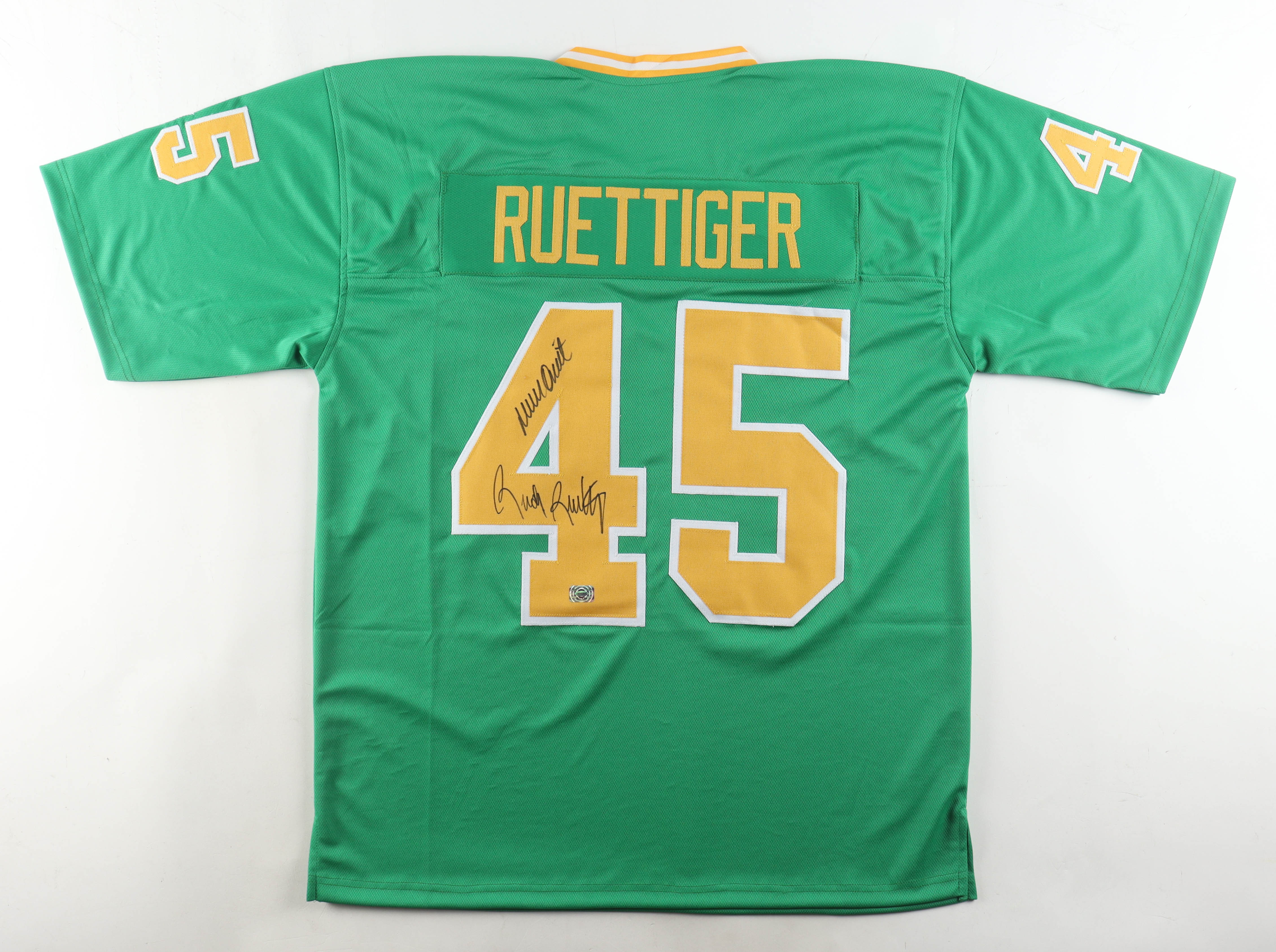 Rudy Ruettiger Signed Jersey Inscribed "Never Quit" (Wilder) at PristineAuction.com Rudy Ruettiger Signed Jersey Inscribed "Never Quit" (Wilder) at PristineAuction.com