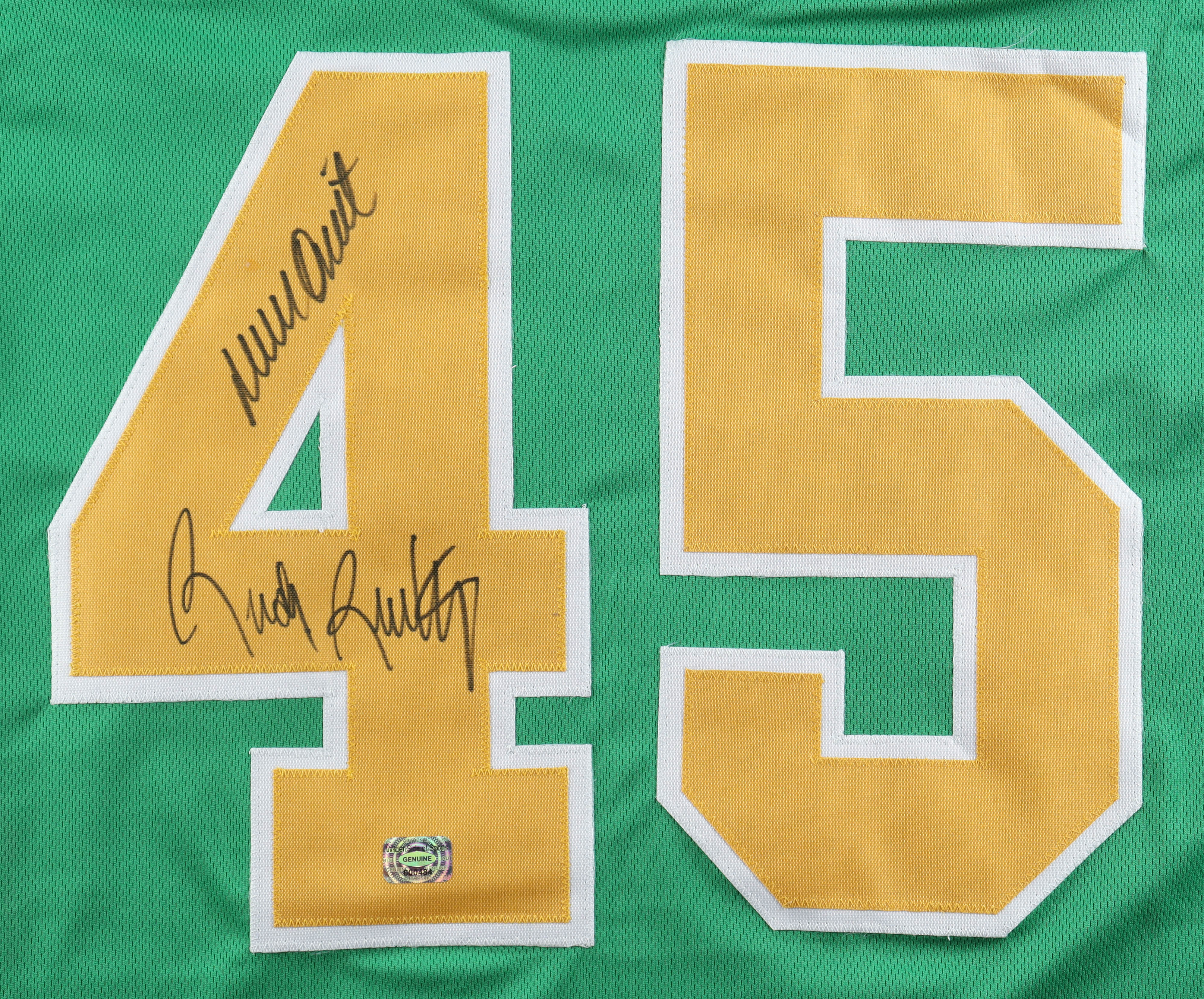 Rudy Ruettiger Signed Jersey Inscribed "Never Quit" (Wilder) at PristineAuction.com Rudy Ruettiger Signed Jersey Inscribed "Never Quit" (Wilder) at PristineAuction.com
