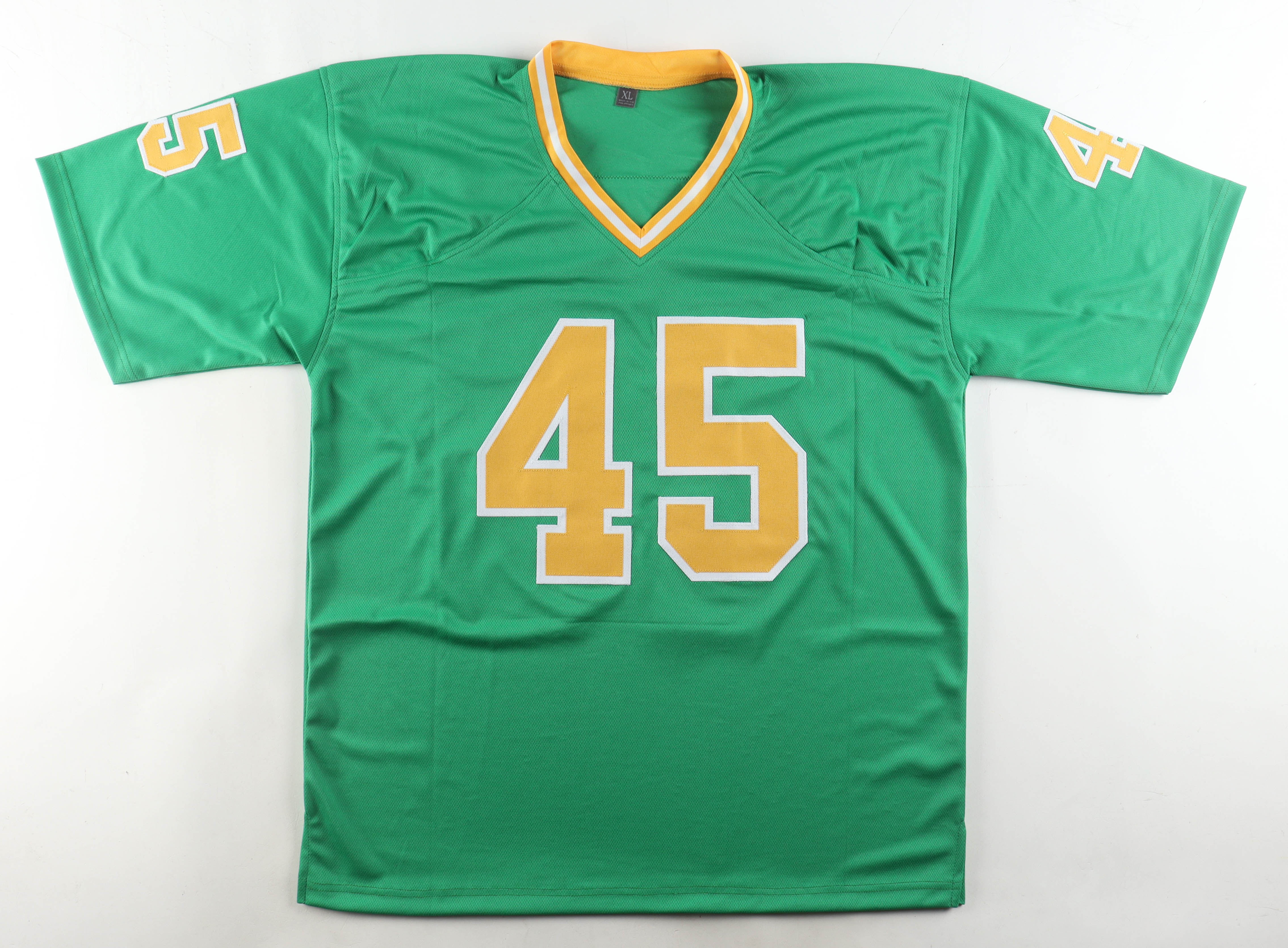 Rudy Ruettiger Signed Jersey Inscribed "Never Quit" (Wilder) at PristineAuction.com Rudy Ruettiger Signed Jersey Inscribed "Never Quit" (Wilder) at PristineAuction.com