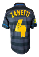 Javier Zanetti Signed Inter Milan Blue Umbro Authentic Jersey (Beckett) at PristineAuction.com